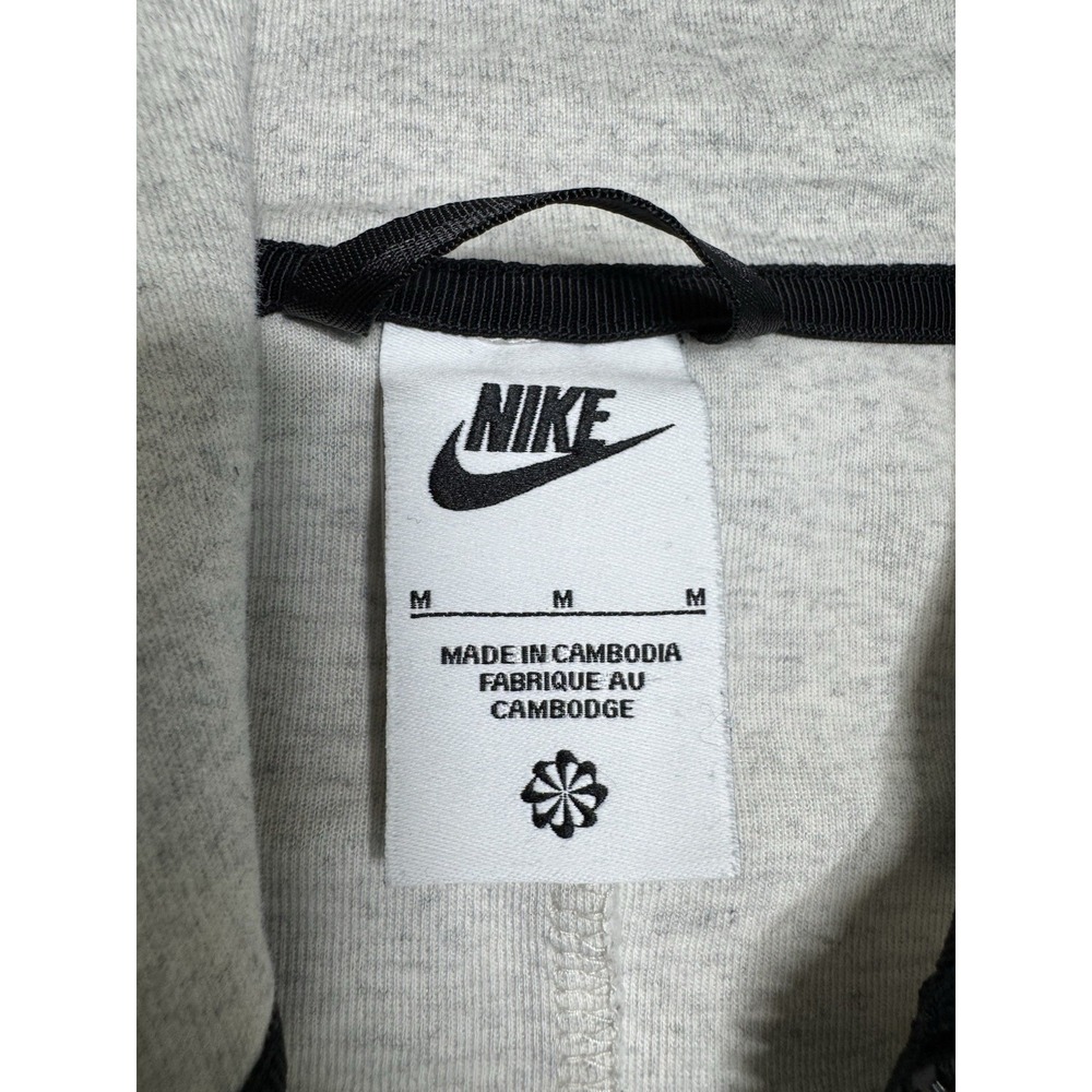 Nike Sportswear Tech Fleece Full-Zip Hoodie Heather Grey Unisex Size Medium - Picture 2 of 7
